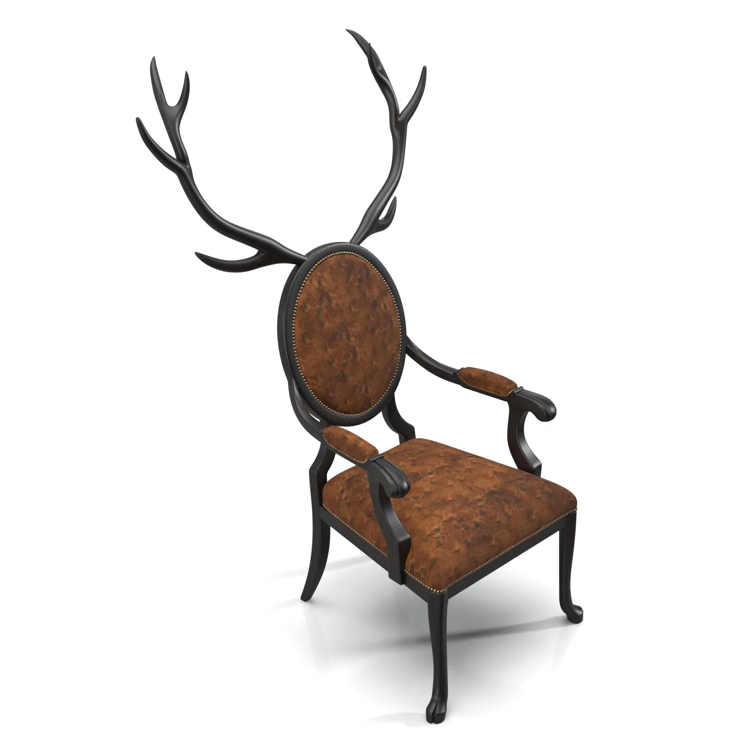 Hybrid No Antlers Anthro Chair PBR 3D Model_06